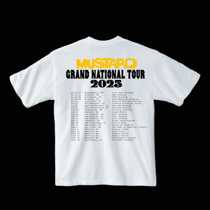 Official Mustard GNX Tour T-shirt (white)