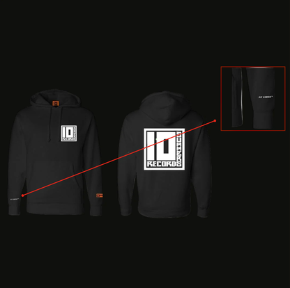 FIT CHECK® 10 Summers Records Hoodie (Black)