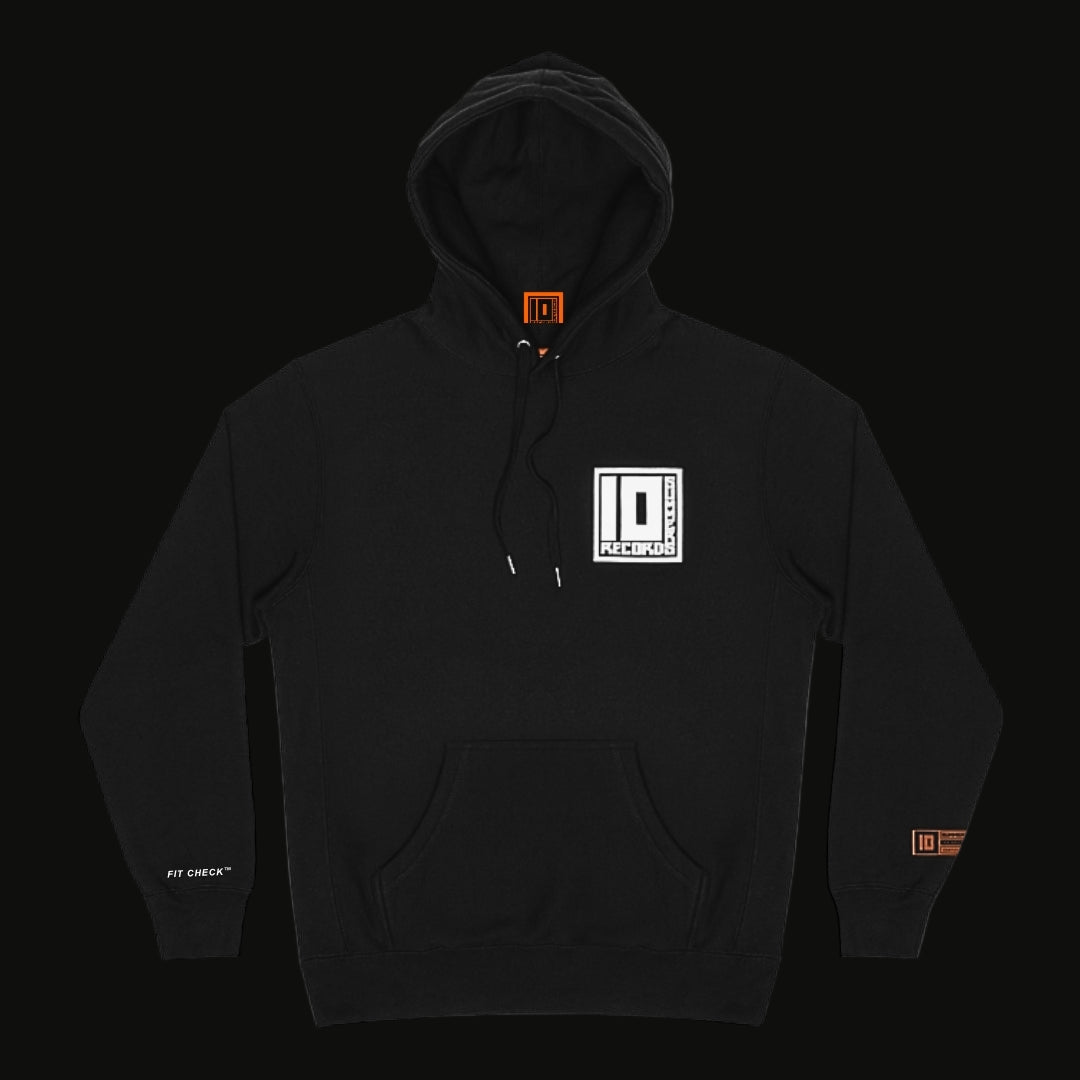 FIT CHECK® 10 Summers Records Hoodie (Black)