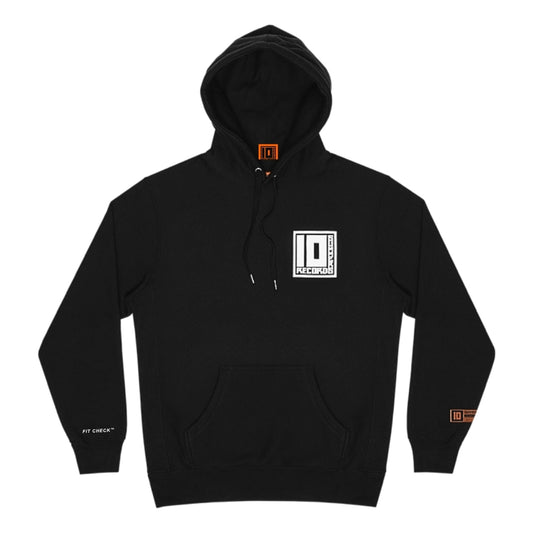 FIT CHECK® 10 Summers Records Hoodie (Black)