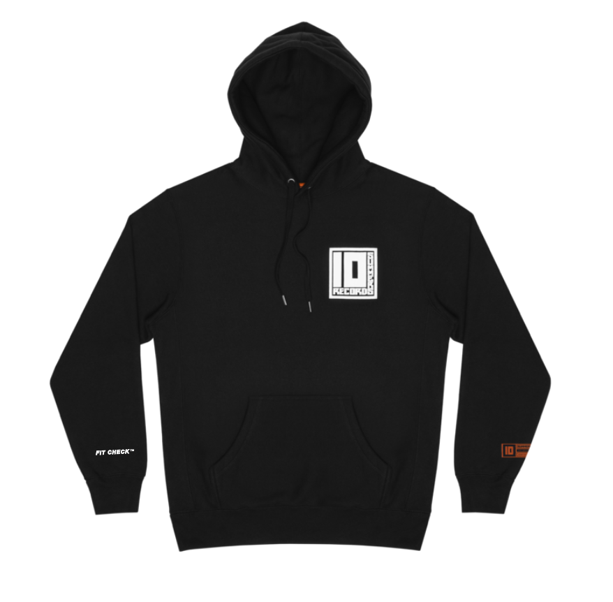 FIT CHECK® 10 Summers Records Hoodie (Black)