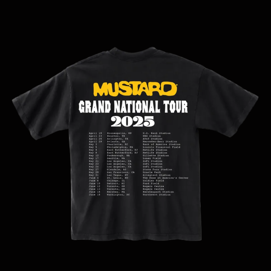 Official Mustard GNX Tour Tee (black)
